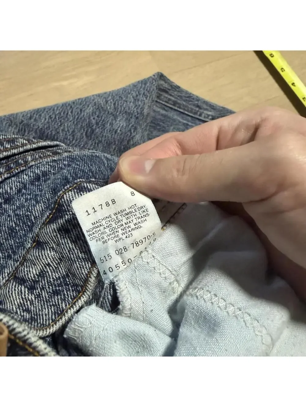 vintage rare 80s levi’s 550 relaxed fit silver tab silver medal acid wash jeans